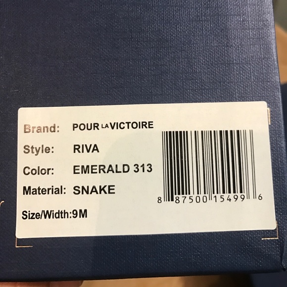 Pour la Victoire genuine snakeskin flats - Picture 2 of 4